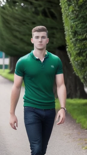 Young Irish men focus on face