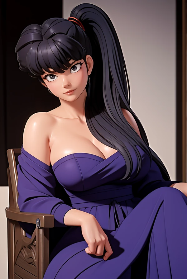 KodachiKunou,１By people、Large Breastasterpiece、highest quality、Detailed face、Narrow eyes、High resolution、kkw-ph1、Side Tail、Gaze Here, Cleavage、Staring at me、Ancient Roman Goddess、Sit on a chair


