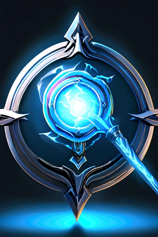 A blue circular skill icon