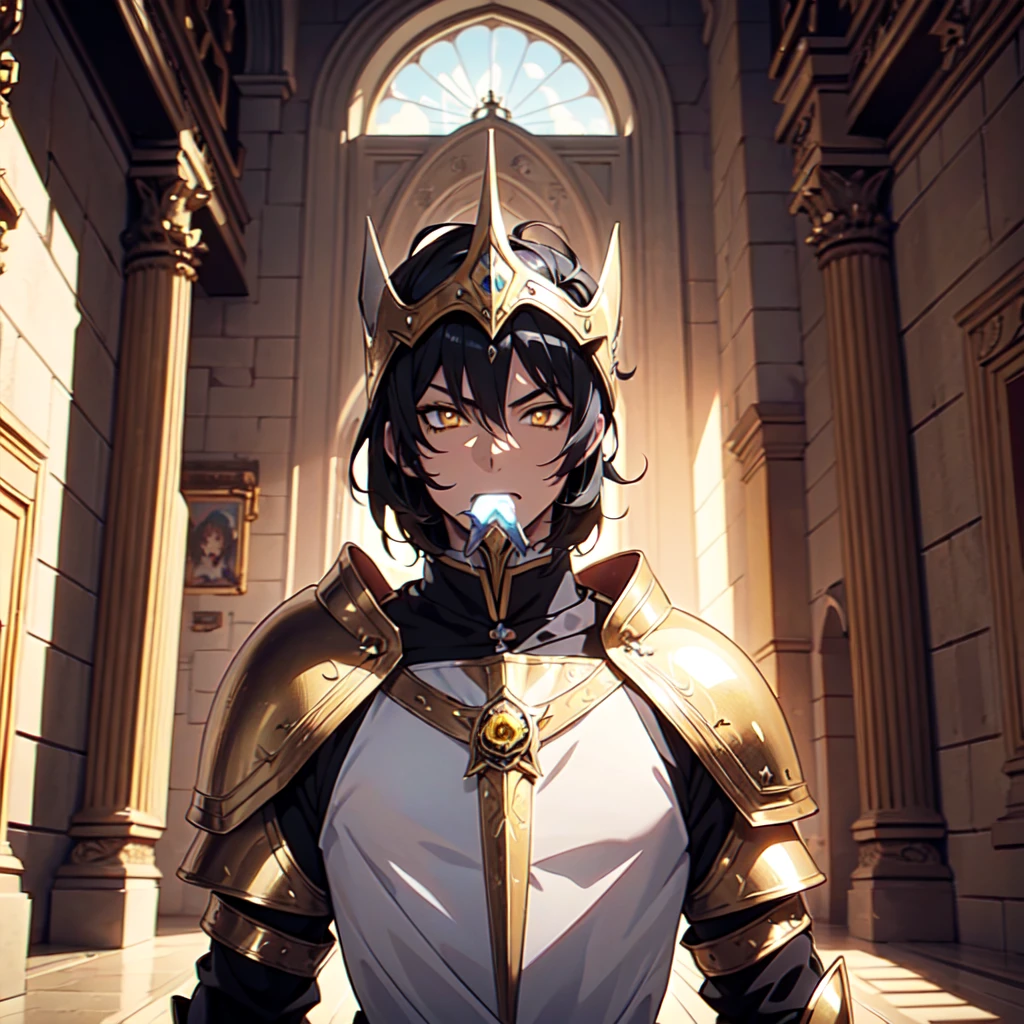 128K Ultra High Definition,
128K Ultra High Quality,
128K Ultra High Resolution,
Best Definition,
Best Quality,
Best Resolution,
Perfectly Detailed,
Perfectly Designed,
Extremely Detailed,
Extremely Designed,
Hyper Detailed,
Hyper Definition,
Hyper Quality,
Hyper Resolution,
Masterpiece,
(((Anime))),
Body Shot,
(((Boy))),
Handsome,
Muscular Body,
(((Black Mid Hair))),
(((Yellow Eyes))),
(((Platinum Warlord Armor))),
(((Inside Of Medieval Royal Palace Background Scenery))),