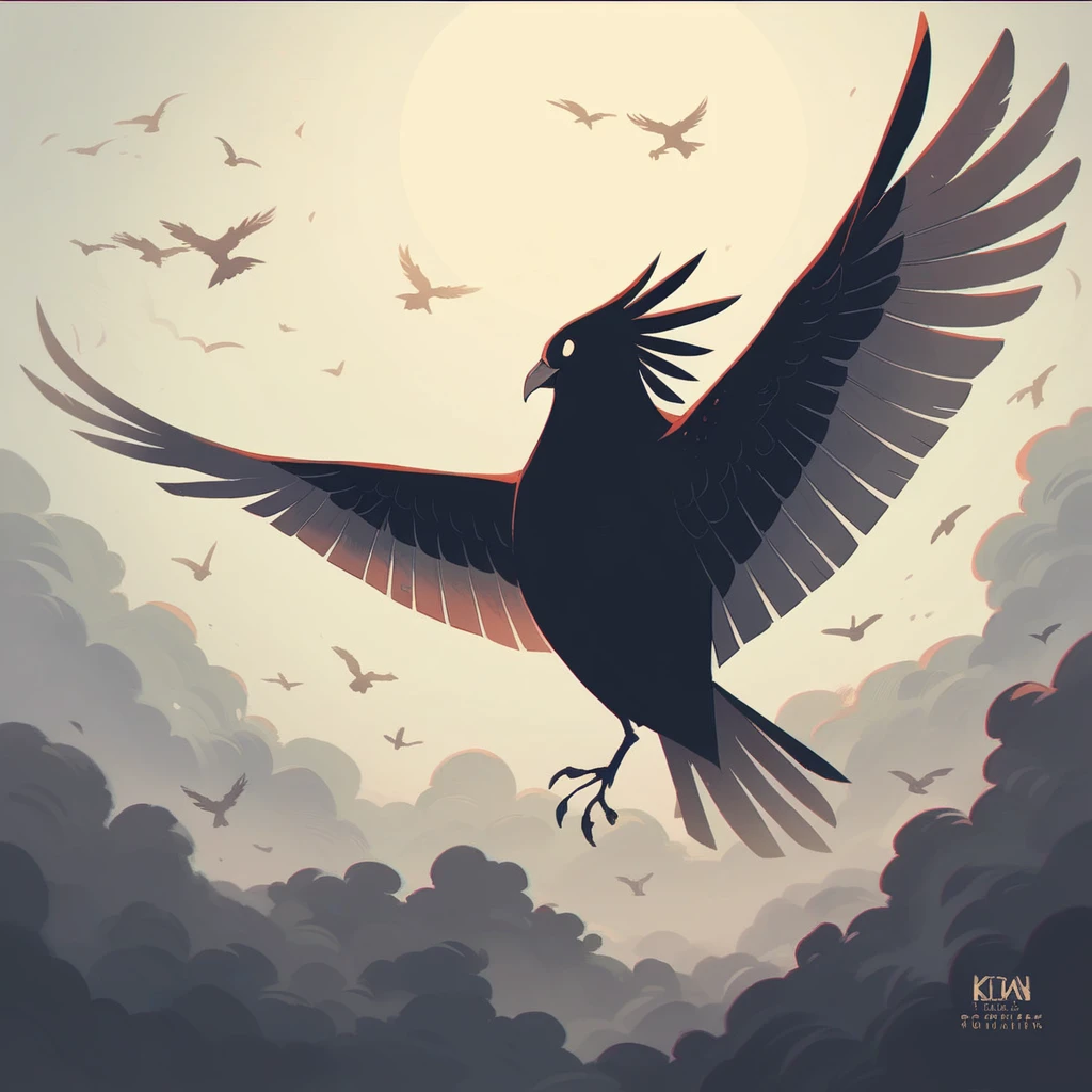 Release album image:The opening scene takes off towards the light of hope, with the sky dyed in the morning glow as the backdrop.、The silhouette of a powerfully flapping bird emerges.。
The bird's feathers sparkle in the light、Symbolizing the coming of hope。
With magnificent music、The title logo appears。