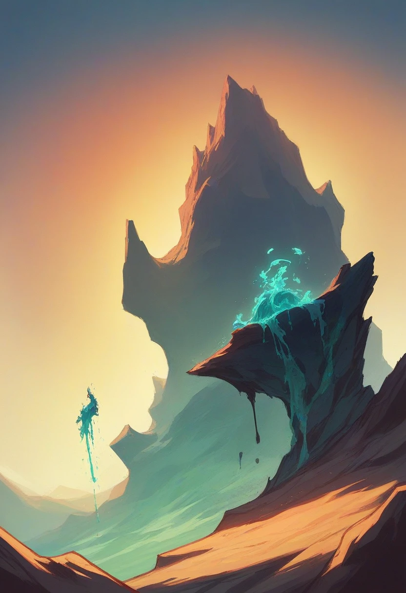A person stands at the edge of a cliff, gazing at the sunset, its warm colors illuminating the sky. As they admire the breathtaking scene, a glowing shadow begins to form behind them. The entity appears to be made of pure light, its contours shimmering and flickering as if made of liquid gold. Slowly and silently, it moves towards them until it finally touches their body and starts to merge with them. The person feels a sudden jolt and a mix of fear and awe as the entity completely takes over, their two forms merging into one.
