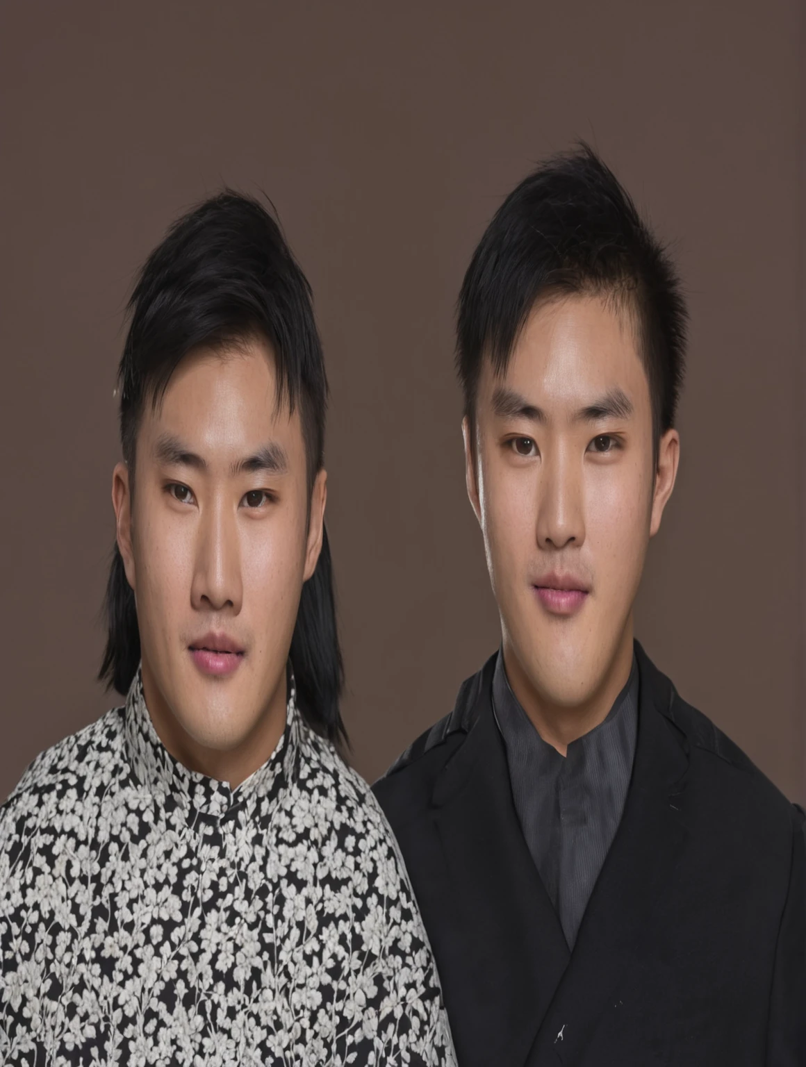 ID photo of a young Asian man wearing a white shirt without a tie and a black suit with large lapels，high resolution,Best quality，masterpiece，超high resolution，（Honesty：1.4），RAW photos