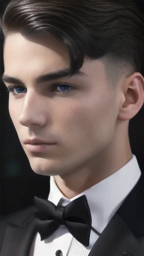 Young Abramowicz men focus on face
