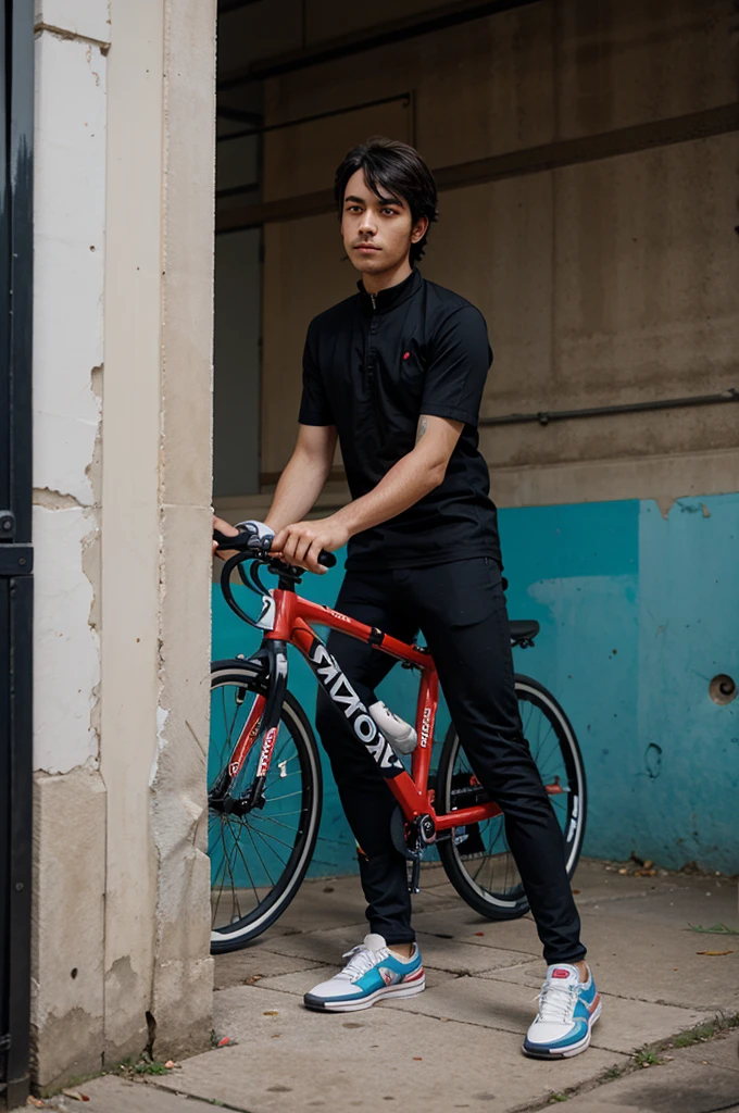 A anime fixie biked with a name rezaz