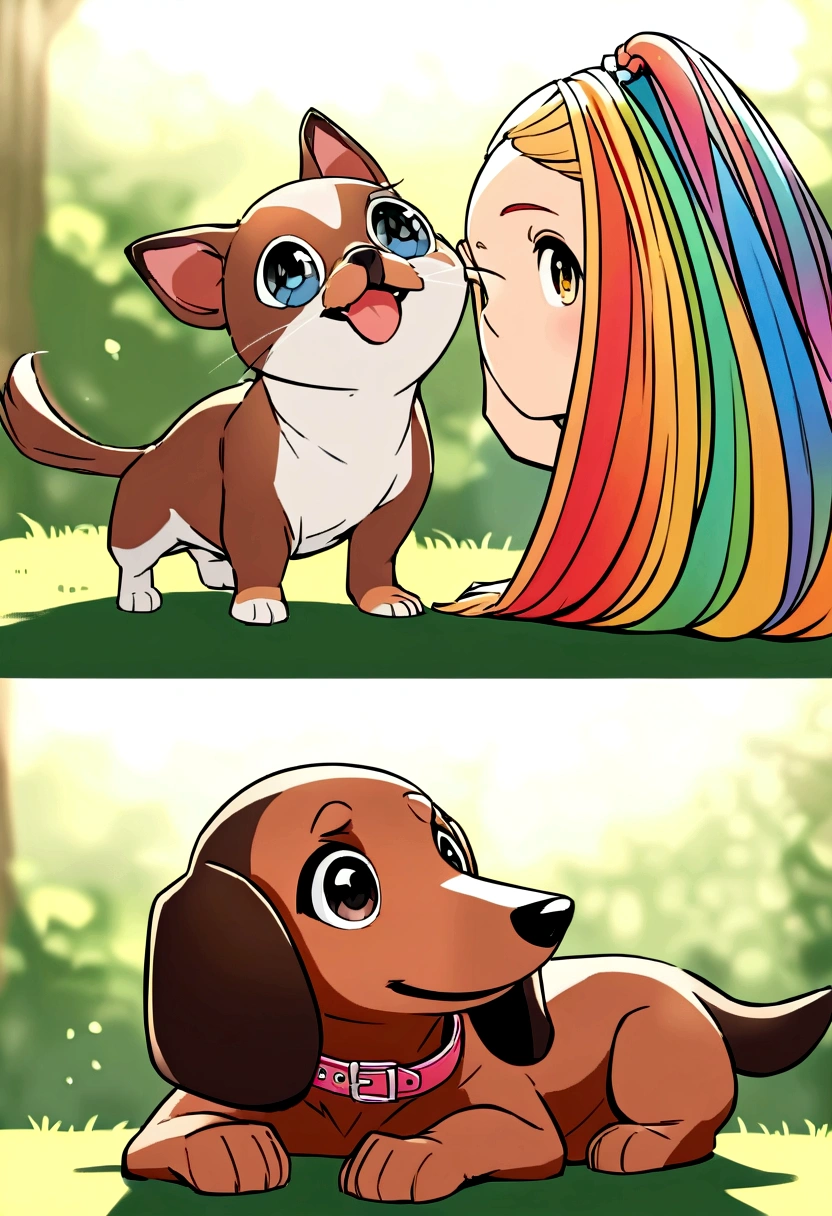 "Create ultra-high resolution images of chic miniature dachshunds, Classic Cat Pose. Using advanced macro photography techniques、Highlights the intricate details of a miniature dachshund's fur。, moustache, And expressive eyes. Exposure."
The camera was placed at eye level with the miniature dachshund.、Creates an intimate connection between the viewer and the miniature dachshund subject。. Implement a wide aperture to achieve a shallow depth of field, Make the miniature dachshund stand out clearly against a soft, blurred background.
Enhance the lighting、Accentuates the texture and contours of your miniature dachshund's body, Use software to remove harsh shadows、Creates a cozy atmosphere.
Picking up your miniature dachshund in a relaxed position, But there's a balance., Demonstrate flexibility and grace. Capture the moment of natural movement, stretch, Grooming, wait. Convey genuine emotion.
We use post-processing techniques to improve image clarity, Contrast, Color balance, Preserving every aspect of the miniature dachshund, From intricate patterns to piercing gazes, Renders in stunning detail. Named Collar " Drop "
finally, Conveying the gentle beauty and natural grace of the miniature dachshund、Capture fleeting moments that celebrate the unique qualities of curiosity and calm in miniature dachshunds。. "