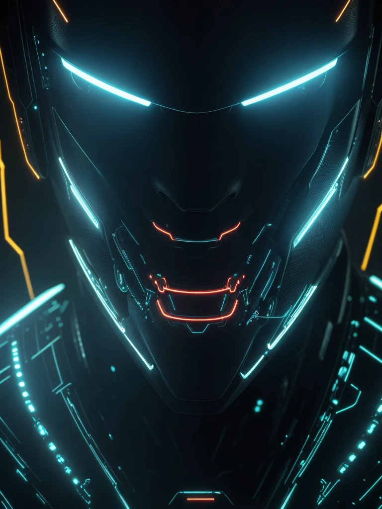a highly detailed close-up portrait of a futuristic male cyborg android, realistic skin with glowing circuitry, luminous eyes, intricate bionic implants and advanced robotic machinery, sleek metallic design with complex engineered details, cinematic lighting, digital energy field, concept art style, 8k, photorealistic