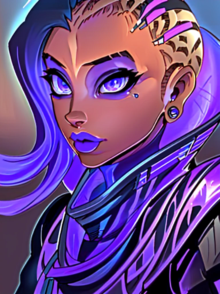 (1 girl, beautiful detailed eyes, beautiful detailed lips, extremely detailed eyes and face, long eyelashes:1.4), (work of art, maximum quality, best quality, official art, beautiful and aesthetic:1.2), sombra, , whole body, pose , , cinematic lighting, dramatic lighting, moody lighting, dramatic shadows, chiaroscuro, dark and moody, dramatic contrast, glowing skin, flawless skin, glowing highlights, volumetric lighting, photorealistic, hyper-realistic, detailed background, highly detailed, intricate details, fine details, sharp focus, vivid colors, vibrant colors, cinematic color palette, warm color palette