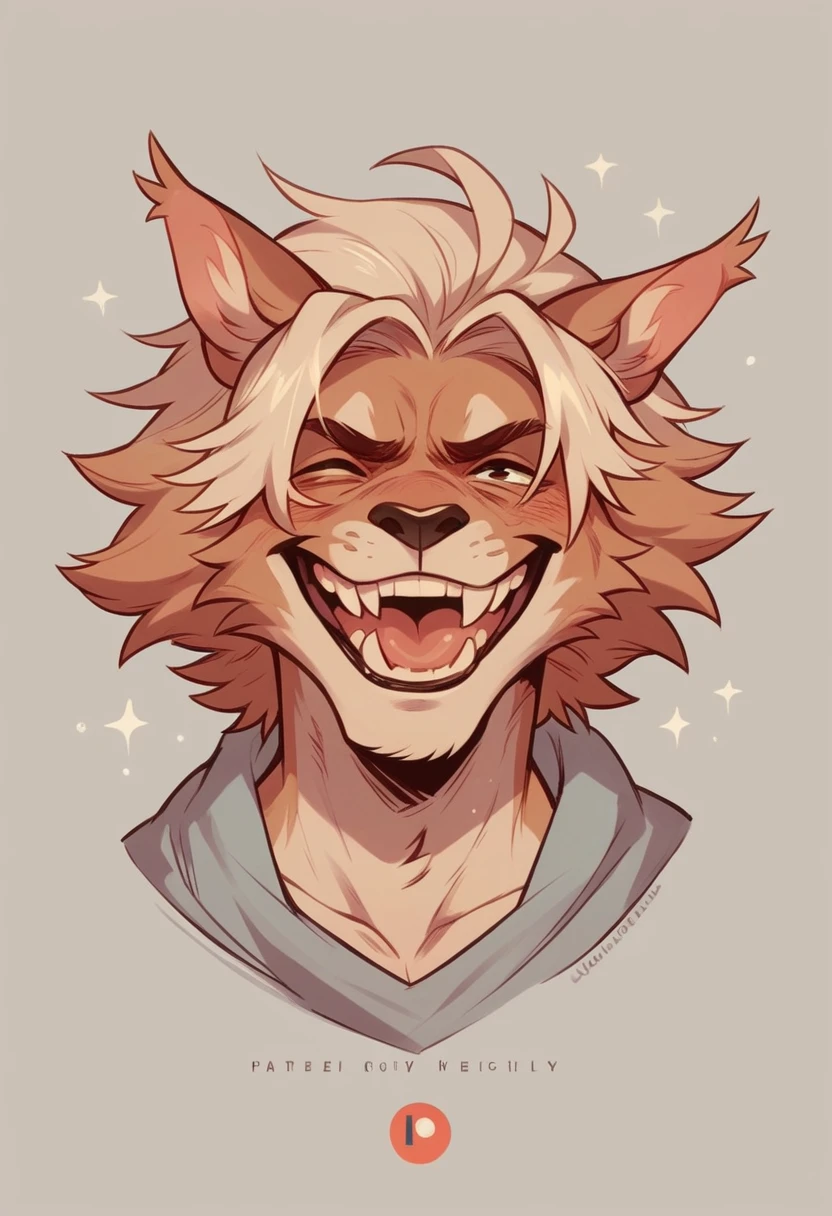 Image with theme cry now laugh then style logo
