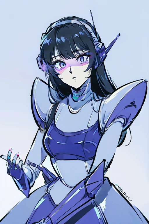 empty eyes,Robotized woman,robot transformation