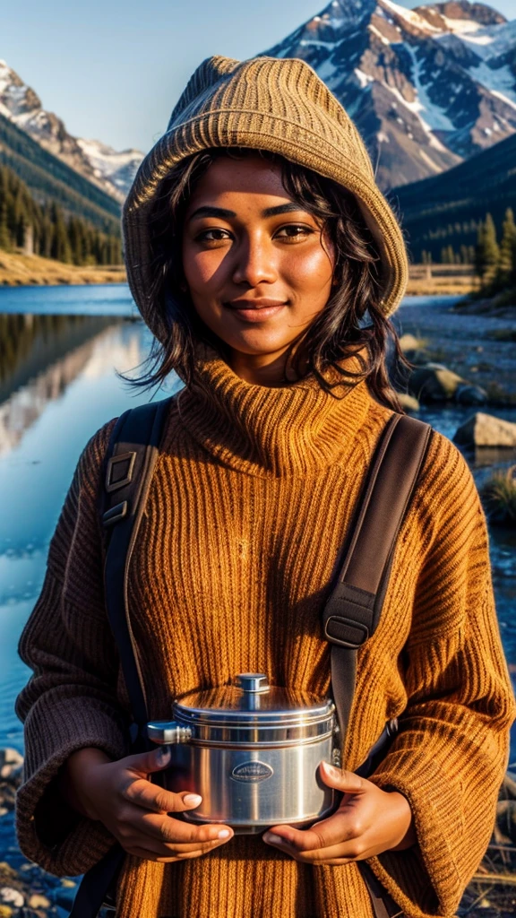 Indian masterpiece, best quality, ultra-detailed, solo, outdoors, (night), mountains, nature, (stars, moon) cheerful, happy, backpack, sleeping bag, camping stove, water bottle, mountain boots, gloves, sweater, hat, flashlight, forest, rocks, river, wood, smoke, shadows, contrast, clear sky, analog style (look at viewer:1.2) (skin texture) (film grain:1.3), (warm hue, warm tone) :1.2), close up, cinematic light, sidelighting, ultra high res, best shadow, RAW, upper body, , wearing pullover
kodak vision 3,