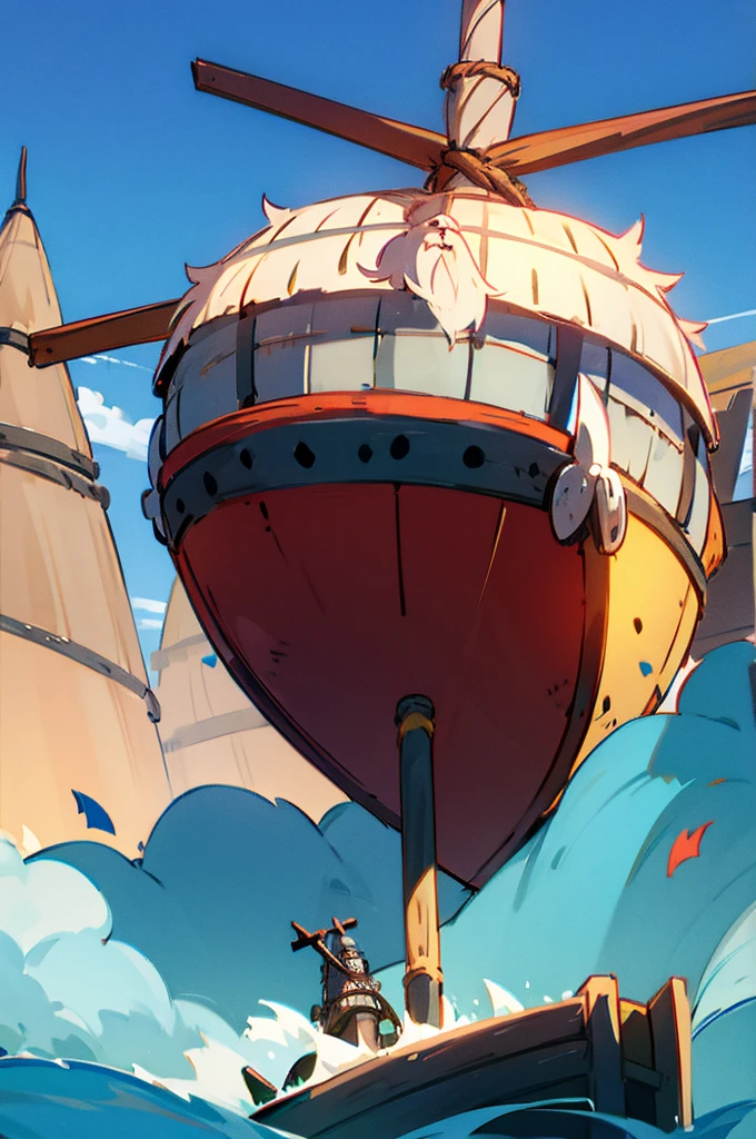 Viking builds a raft
