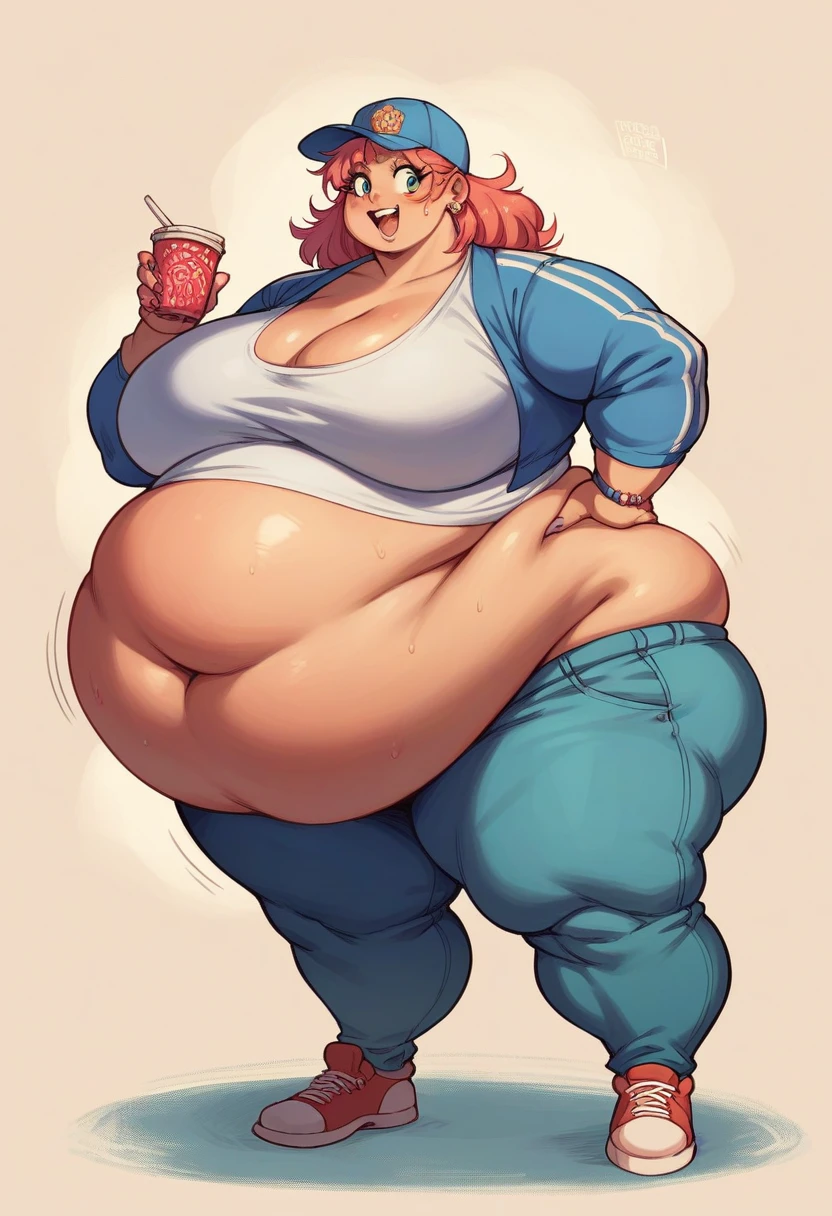 Super sized fatfat huge huge belly Fat obese sssbbw  gluttony high school girl 