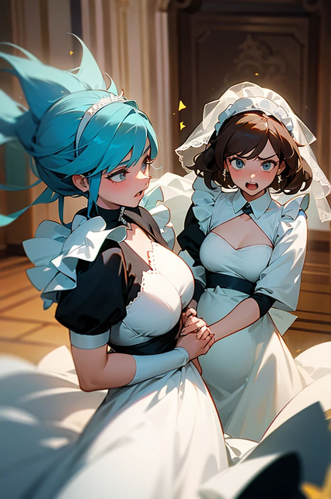 hight resolution, top-quality, ultra-quality, The ultra-detailliert, lighting like a movie、full of sweat、Wearing sweat、(((((((sexy precure wedding))))))、、、((My whole body is sweaty、after sex、spread legs and show off pussy、not wearing underwear、accurate anatomy、beautiful nipples、protest、angry face、blush、masturbation、Dynamic pussy show, on body、cum on face、cum on hands))、Obscene atmosphere、))