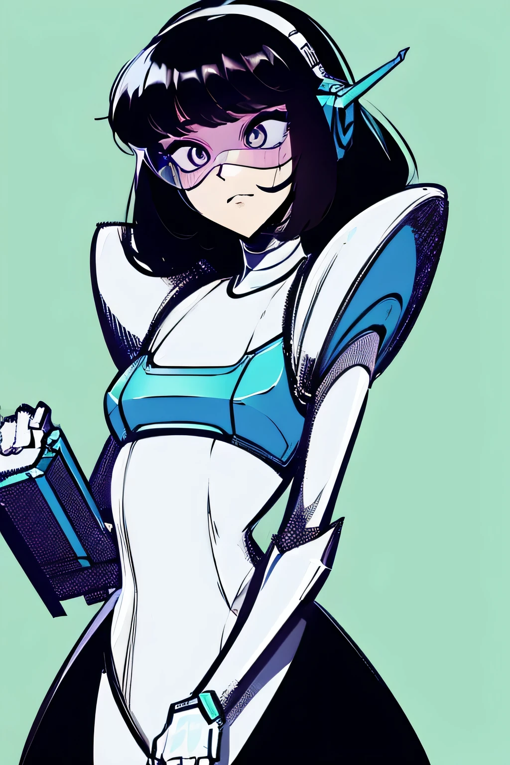 empty eyes,Robotized woman,robot transformation