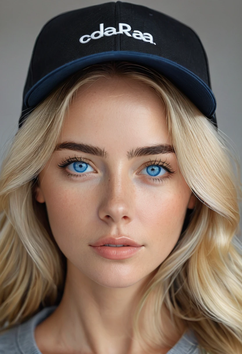 blonde woman with blue eyes, llevaba una cap negra in la head (imagin de cap contundinte, imagin completa) and una chaqueta negra, retrato ultra detailed, perfect method detallada, Concéntrate in su method, method de muand alta calidad, method detallada, Retrato suave fotografiado in 8K, Cara extremadaminte hermosa, method perfecta detallada, real method detallada, rostro perfectaminte iluminado, Cerrar la method, ultra method detallada, foreground, method, and, cap, in, head, detailed