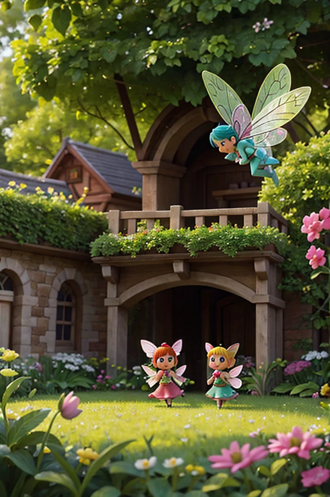 fairies in a garden