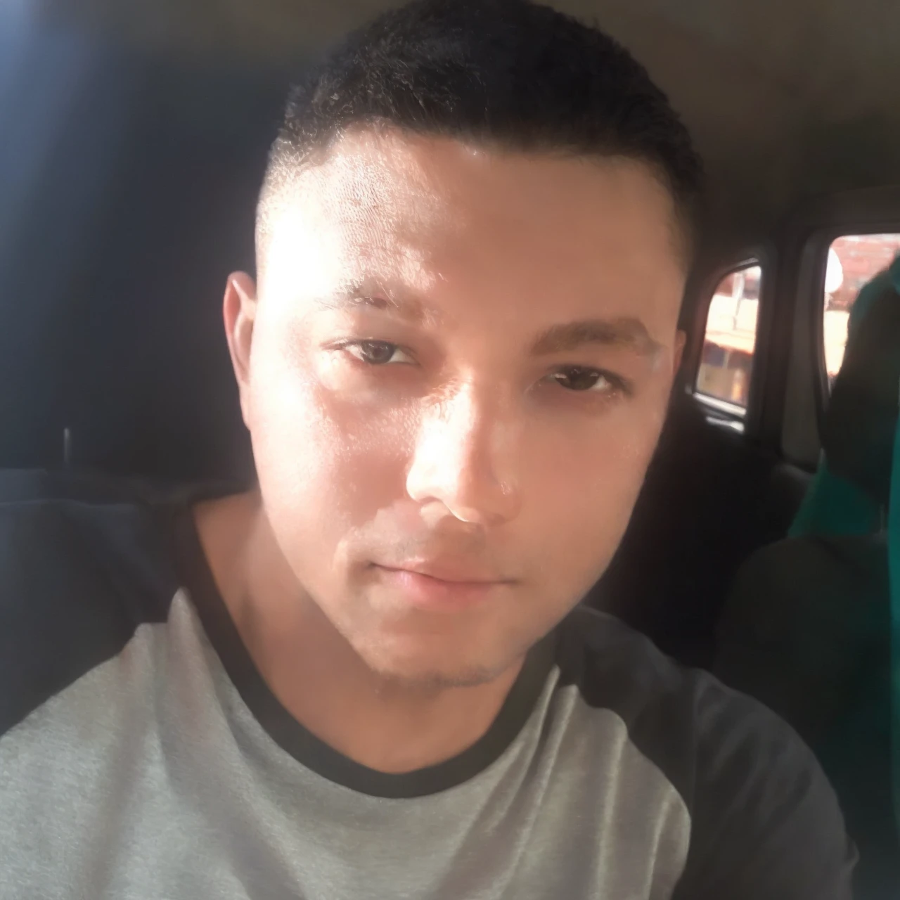(masterpiece, best quality:1.2),((best quality)), ((ultra res)), ((photorealistic:1.4)), (intricate details), photograph, photo of 22-year-old guy, selfie, upper body, solo, wearing muscle shirt, outdoors, cheerful, happy, looking at viewer, skin texture, photo grain, close up, RAW photo.