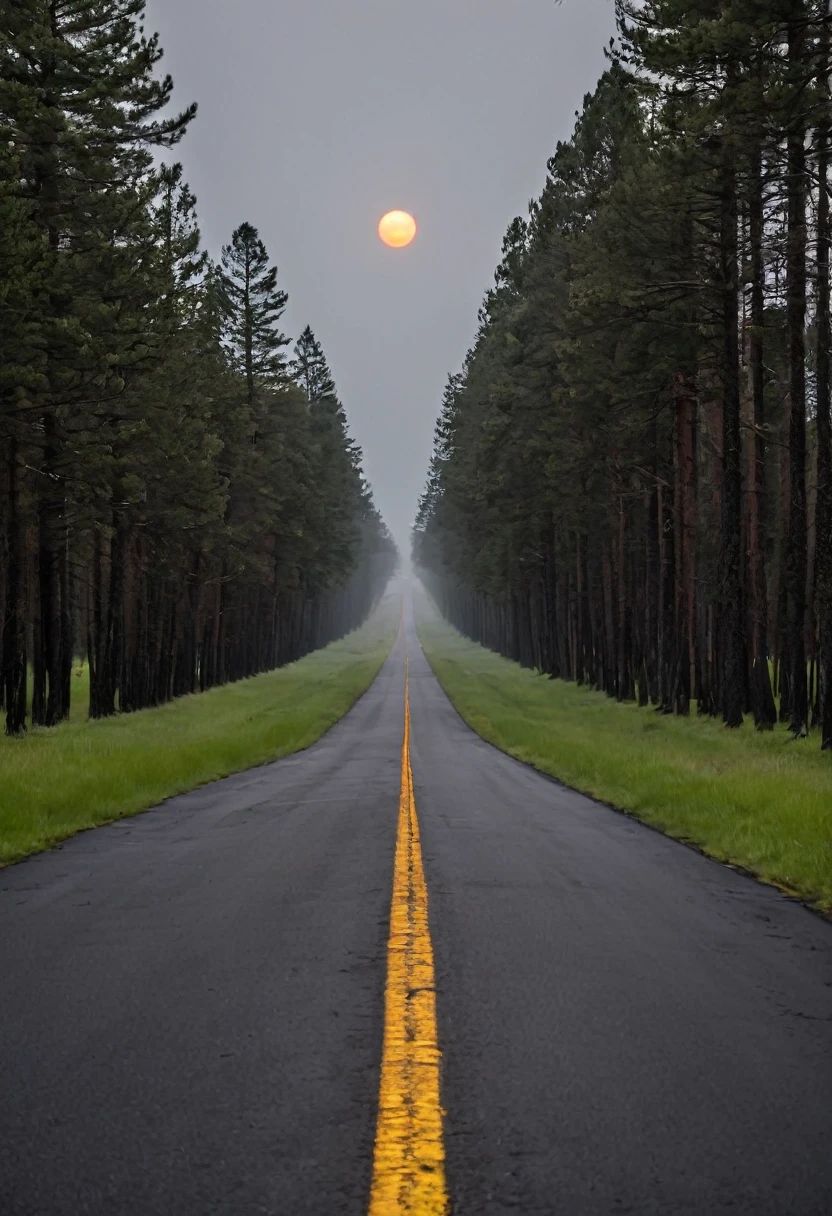 a long paved road