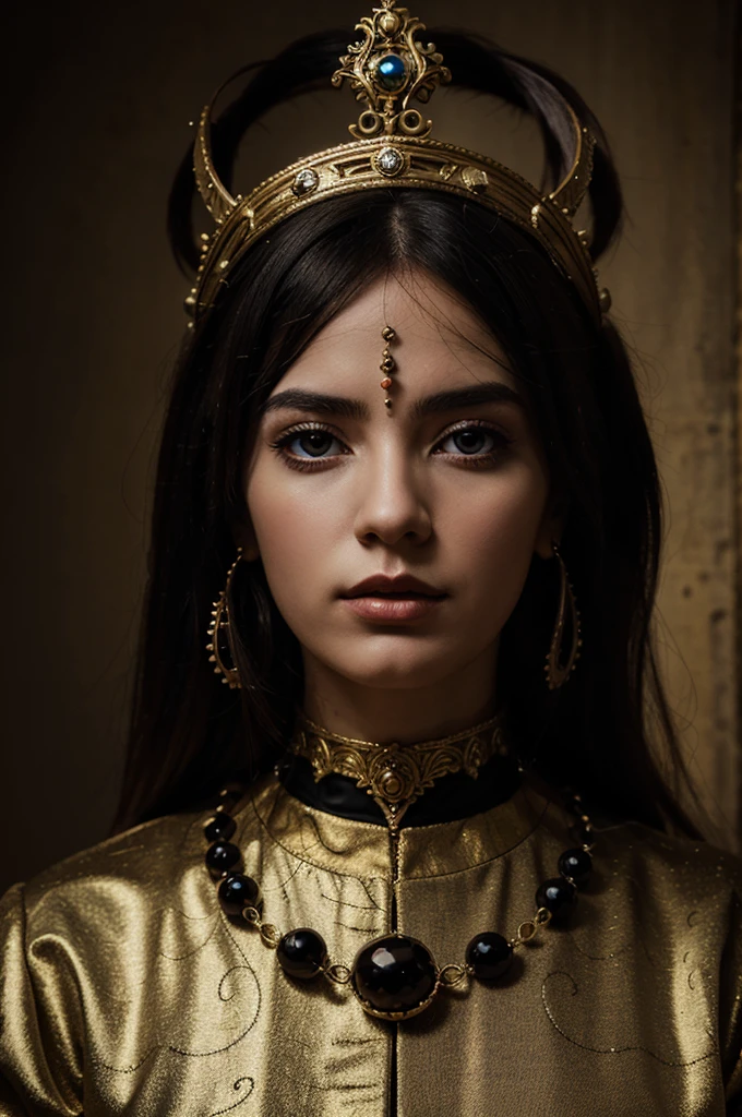 abstract modern, baroque surreal art with dark godness