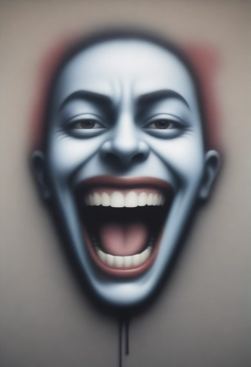 Image with theme cry now laugh later graffiti style 