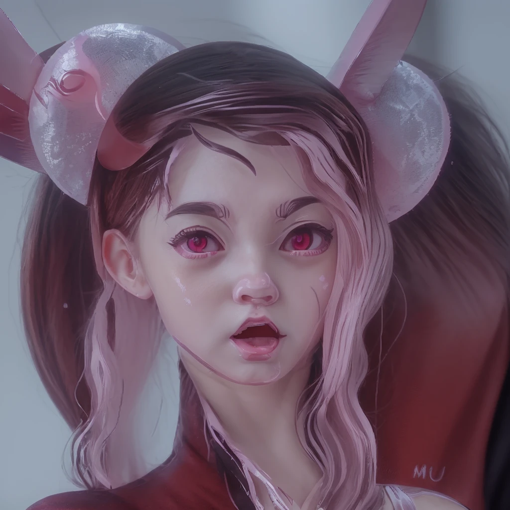Anime girl demon style