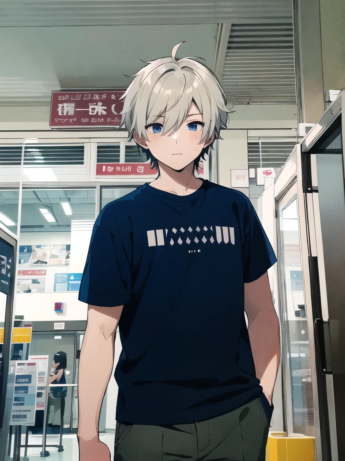 Anime boy cool cute skin white
