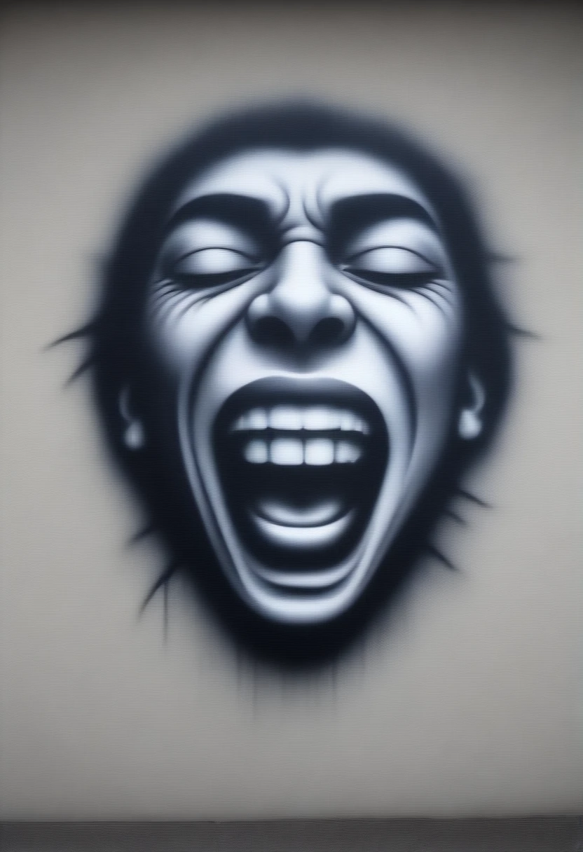Image with theme cry now laugh later graffiti style