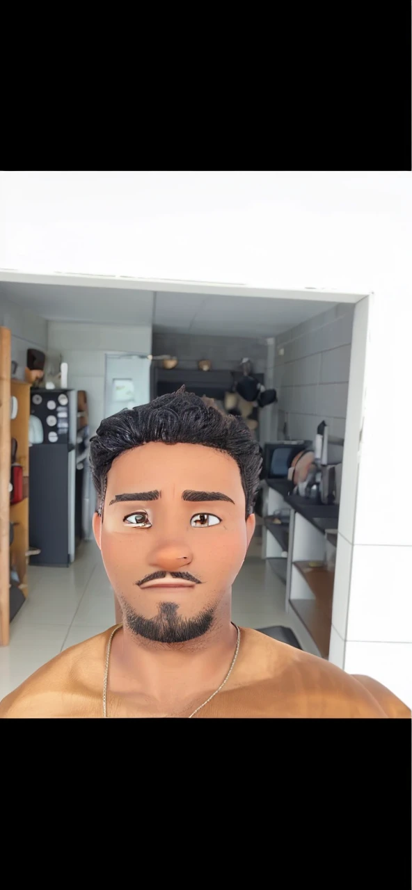 Pôster 3D estilo Disney da Pixar com a man playing a black eletric guitar, a young man with brown skin, black straight hair medium-length, large brown eyes, square glasses, retracted lips, very long and thin nose, closed ears, very small cheeks, thin and square face, serious and sad look, black t-shirt and red plaid shirt on topn riped jeans, all-star (alta qualidade) (guitar) (all-star)