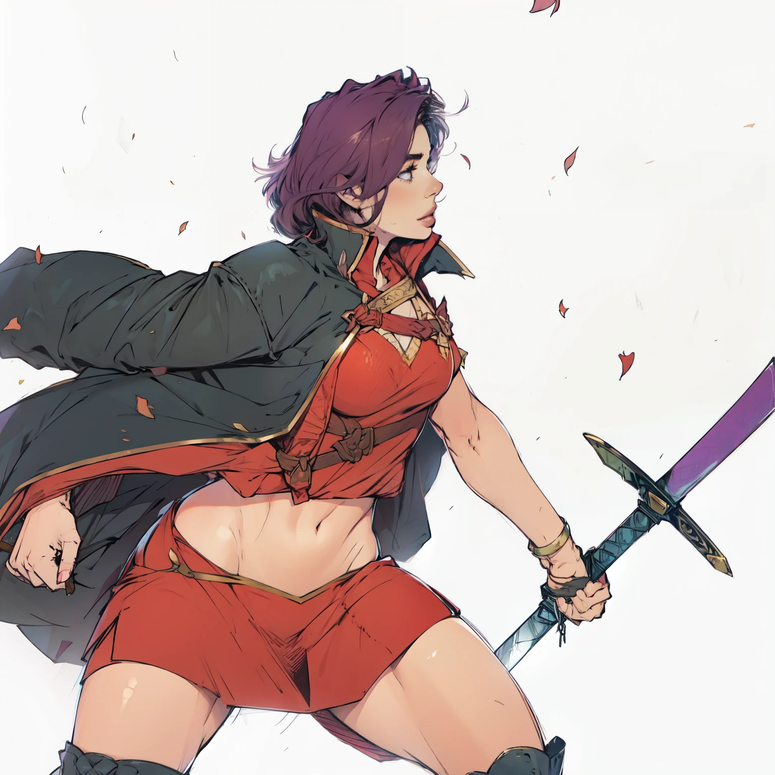 WOMAN HOLDING A SWORD