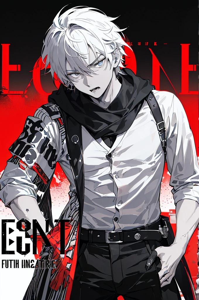 ((((dramatic))), (((gritty))), (((intense))) film poster featuring a young man as the central character. He stands confidently in the center of the poster, wearing a stylish and edgy outfit, with a determined expression on his face. The background is dark and gritty, with a sense of danger and intensity. The text is bold and attention-grabbing, with a catchy tagline that adds to the overall feeling of drama and excitement. The color palette is mainly dark with splashes of vibrant colors, giving the poster a dynamic and visually striking appearance,tachi-e
(magazine:1.3), (cover-style:1.3), fashionable, man, vibrant, outfit, posing, front, colorful, dynamic, background, elements, confident, expression, holding, statement, accessory, majestic, coiled, around, touch, scene, text, cover, bold, attention-grabbing, title, stylish, font, catchy, headline, larger, striking, modern, trendy, focus, fashion,