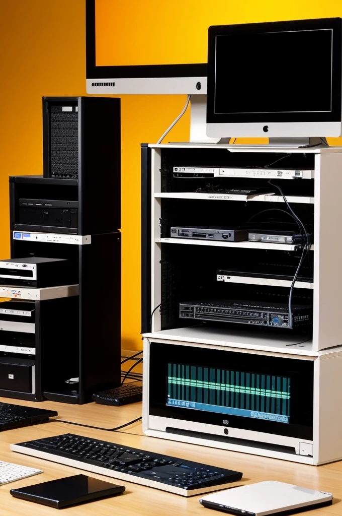Generate an image of a computer system With letters that say computer systems 