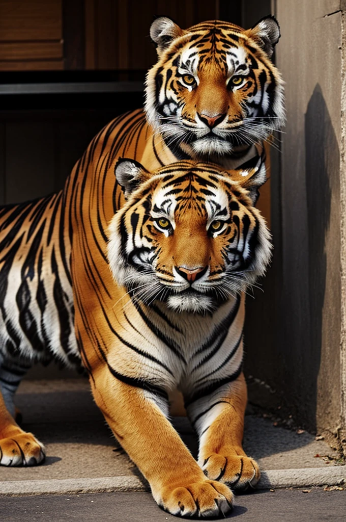 Cat in a T-shirt with a tiger