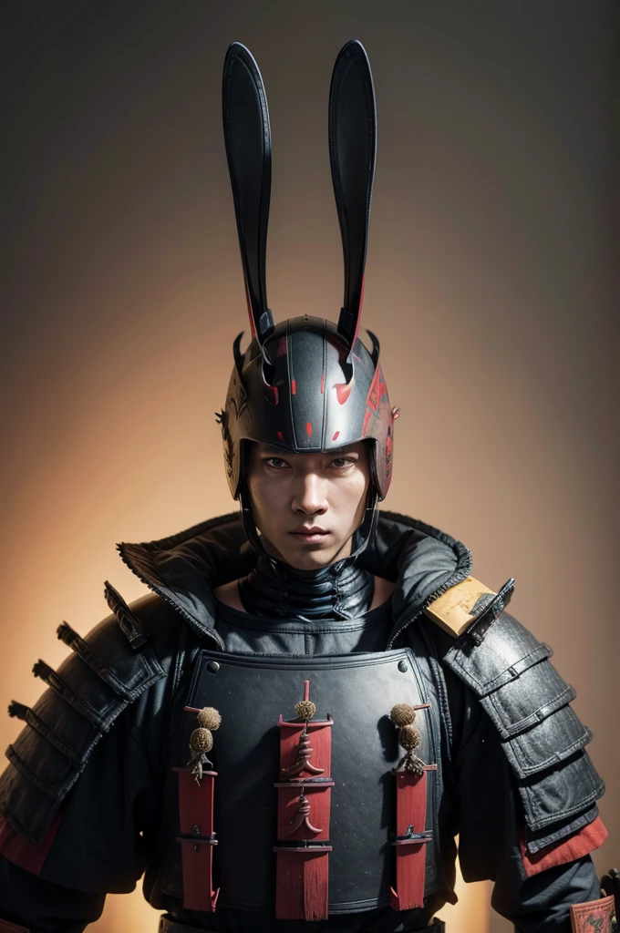 Humanoid rabbit with samurai armor 