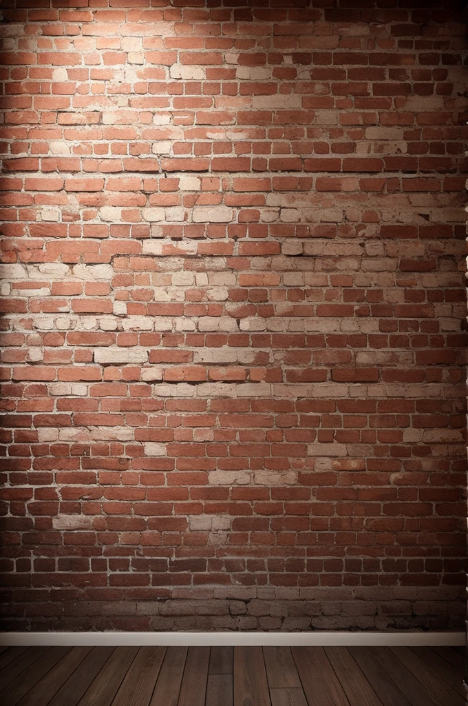 Create a backdrop with an old wall and exposed brick