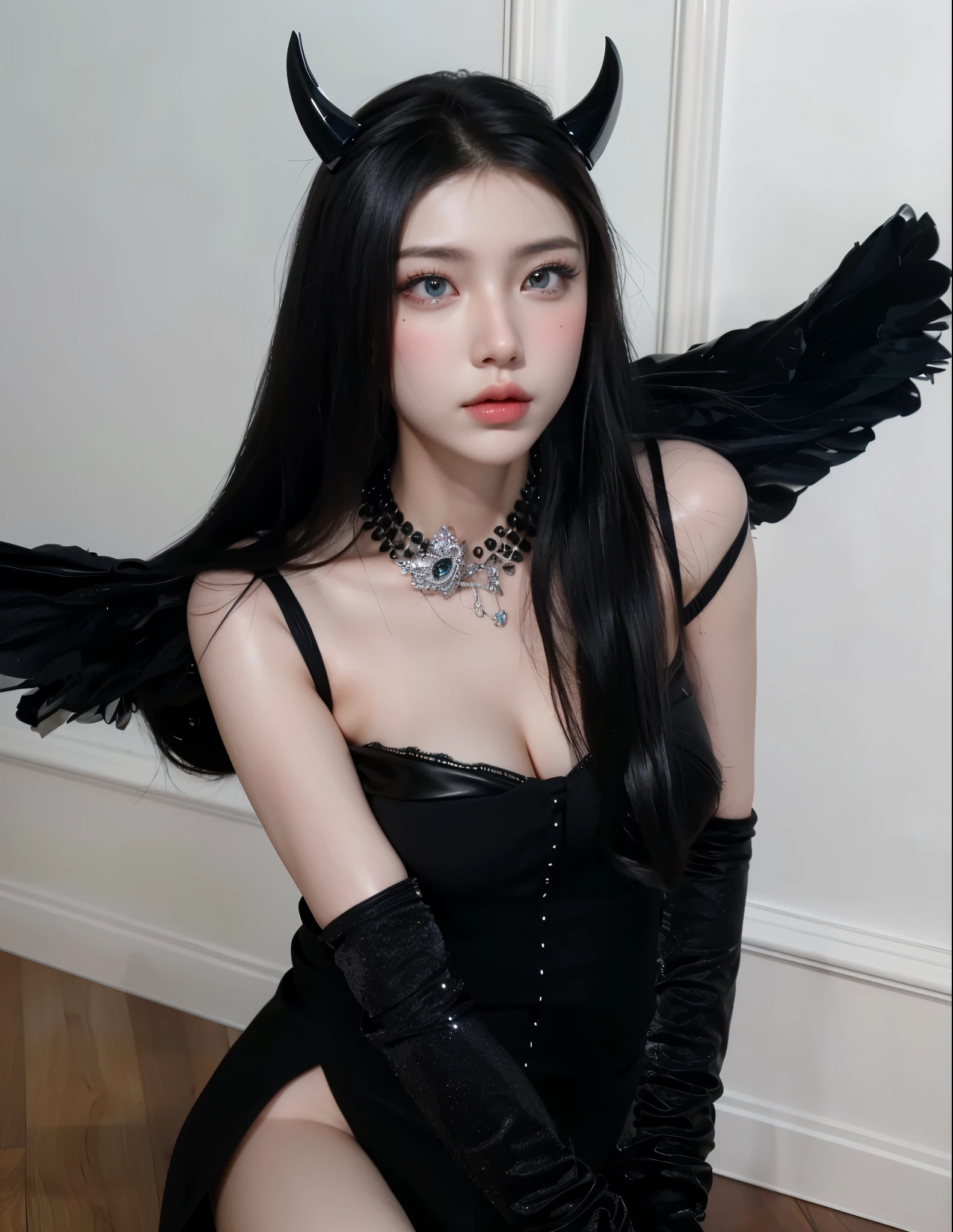 Game Art,Best image quality,Maximum resolution,8K,(A bust photo),(portrait),(Head close-up),(Rule of Thirds),Unreal Engine 5 rendering works,20 year old girl,((Queen)),The eyes are very detailed,(Large Breasts),Elegance and nobility,Light,Light线追踪,Game CG,((3D Unreal Engine)),OC rendering reflection mode,4K,Ultra-clear,Sensual,Translucent lace,Fair and plump figure,Pretty Face,Light泽凝胶涂层,身着华贵礼服的Queen,Crystal Gem Crown,Necklace jewelry,blue eyes,The tattoo is very three-dimensional,Gorgeous and intricate tattoo designs,Ultra-clear portrait,Sexy body,Temple Princess,Sapphire eyes,Fine gold and diamond jewellery,Luxurious wedding dresses