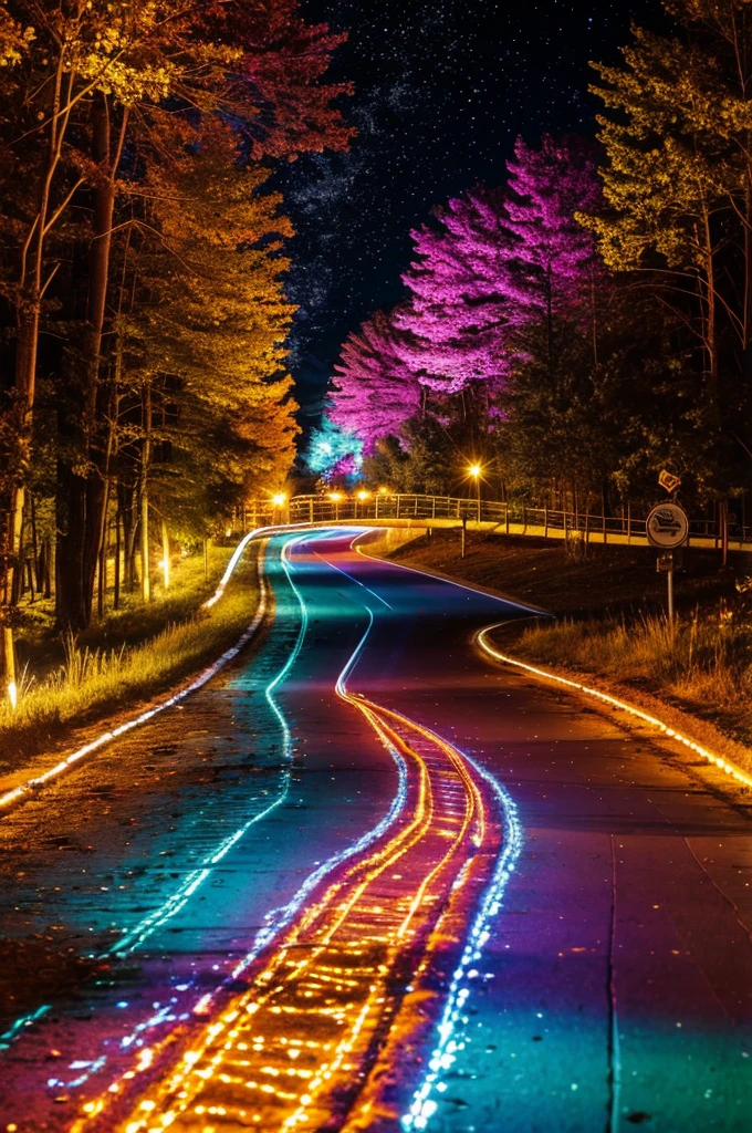 WOMAN INVOLVED BETWEEN SOUNDS AND LIGHTS, PSYCHODELIC JOURNEY