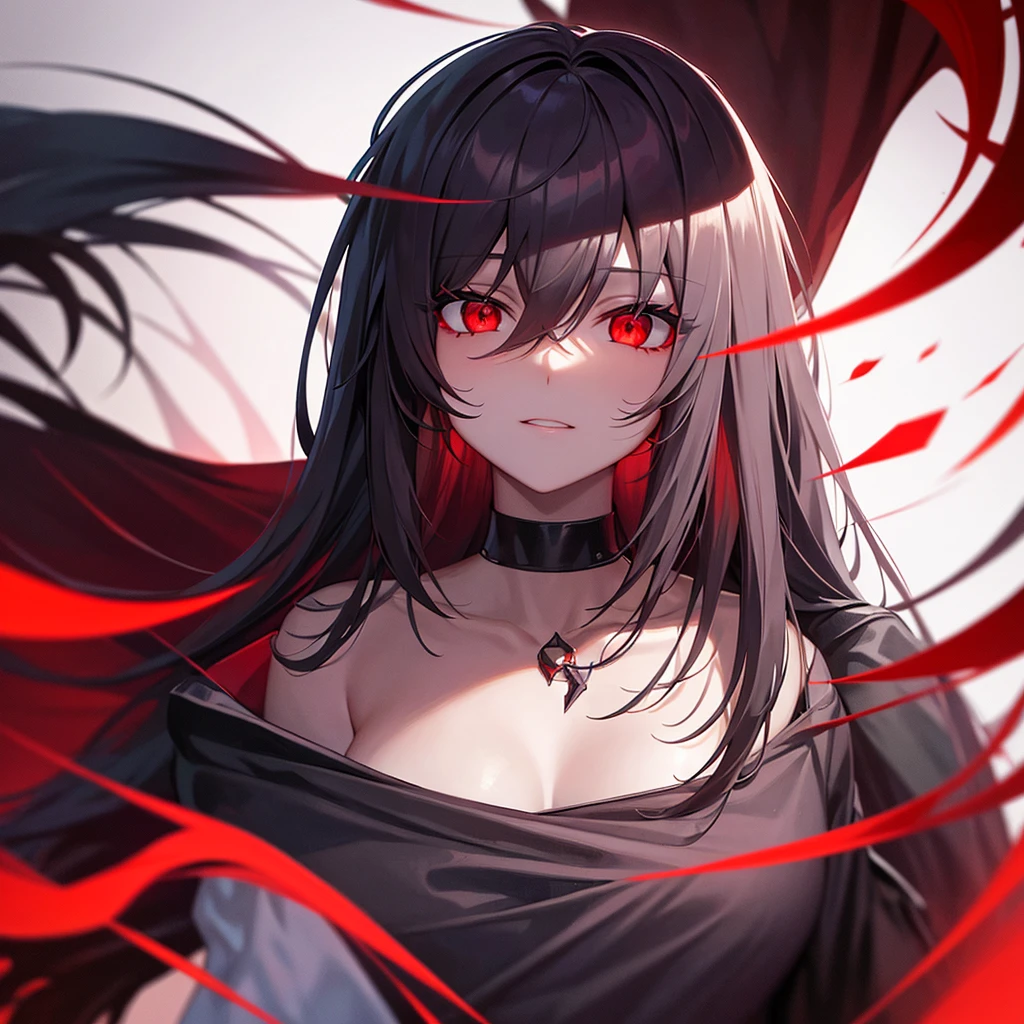 Red eyes and dark