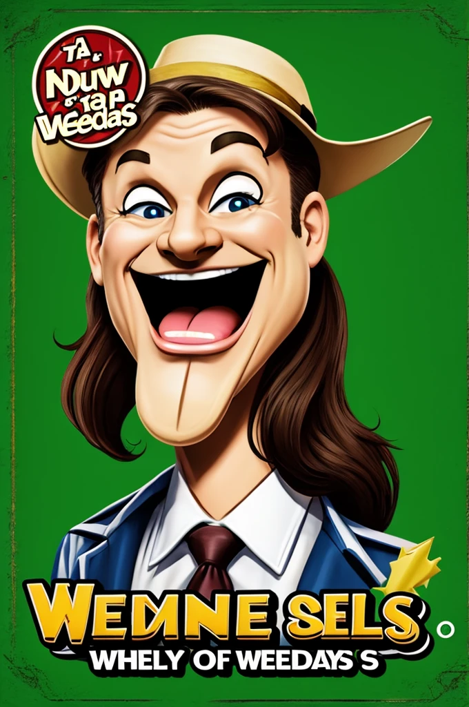 A logo for a show called Comedy Wednesdays in an Irish bar