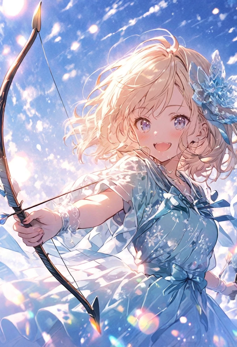 Gal、Holding a bow and arrow、depth、Bokeh