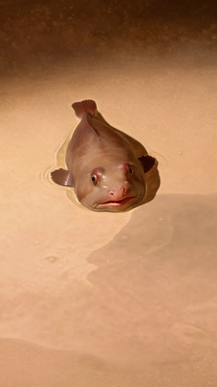 Panoramic view, Psychrolutes marcidus in the water, mysterious creature, Yu, (best quality, 4k, 8k, high-rise, masterpiece: 1.2), super detailed, (realistic, photo realistic, photo realistic: 1.37), highly detailed animals, complex patterns, real lighting, fantasy creatures