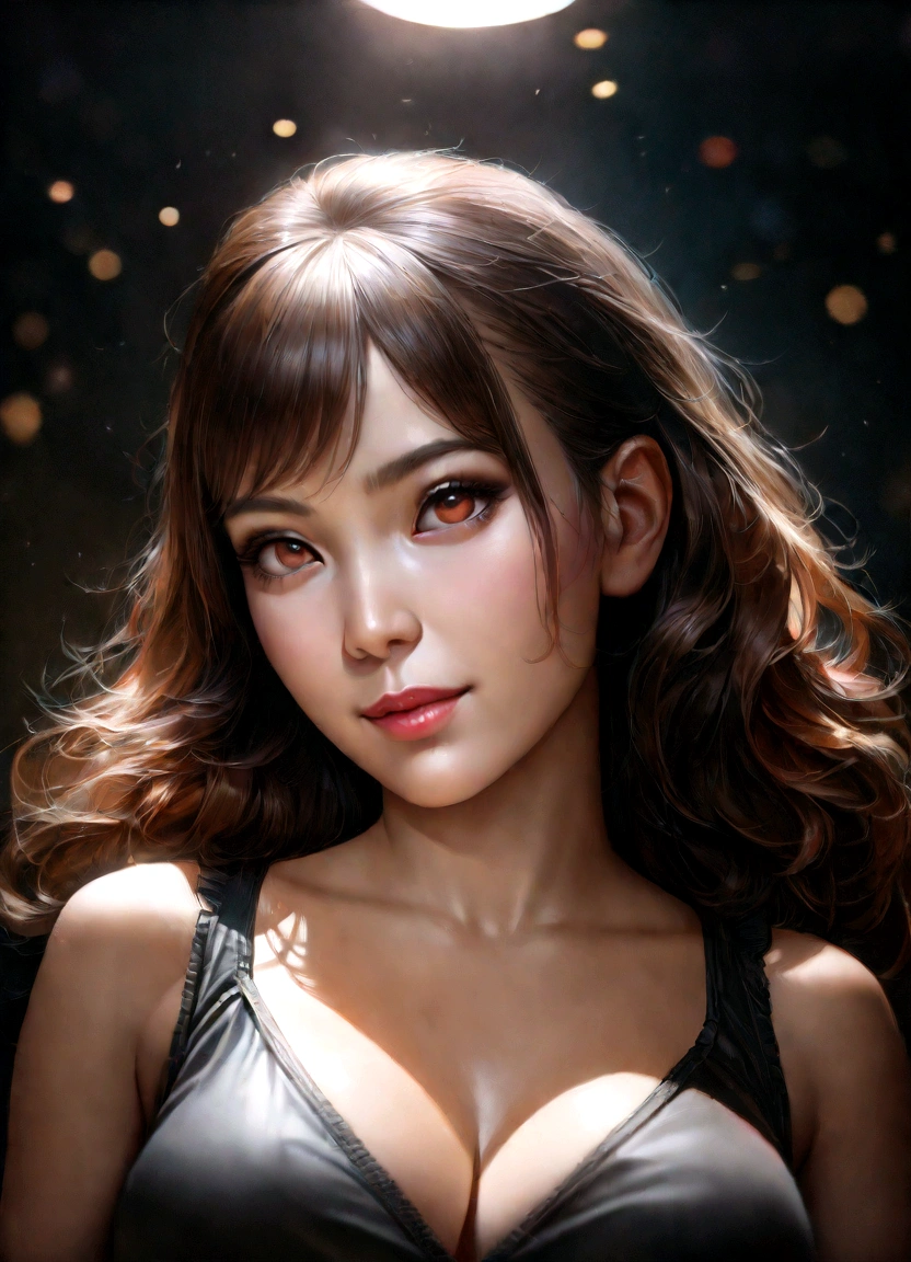 a beautiful young korean girl with a slender figure, pale skin, round eyes, wearing glasses, medium brown hair, large breasts, wearing a short white skirt, smiling widely, lying on her back with her legs raised, full body photo, (best quality,4k,8k,highres,masterpiece:1.2),ultra-detailed,(realistic,photorealistic,photo-realistic:1.37),HDR,UHD,studio lighting,ultra-fine painting,sharp focus,physically-based rendering,extreme detail description,professional,vivid colors,bokeh,portrait