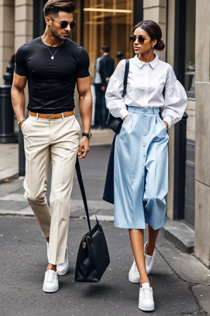 Create 20 fashionable clothes for both women and men