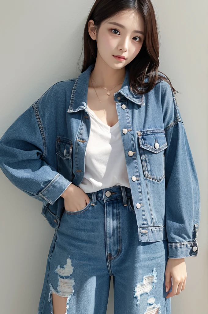 ((Highest quality))、Beauty、Fully open overshirt、