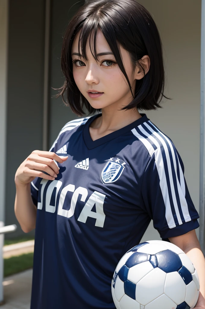Fubuki with soccer shirt