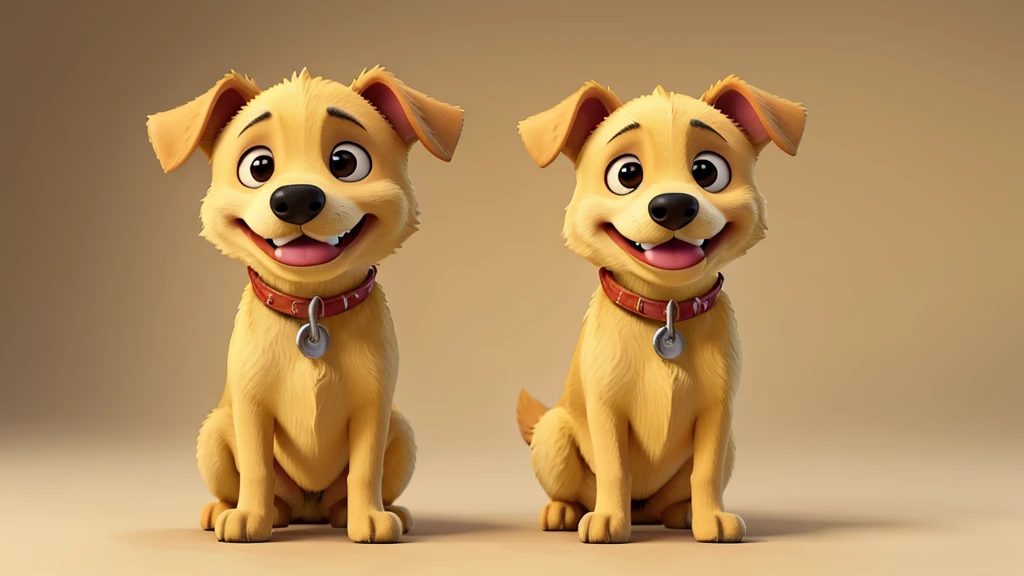 mongrel yellow dog, big smile, happy face, remove background, ultra realistic 4k, detailed