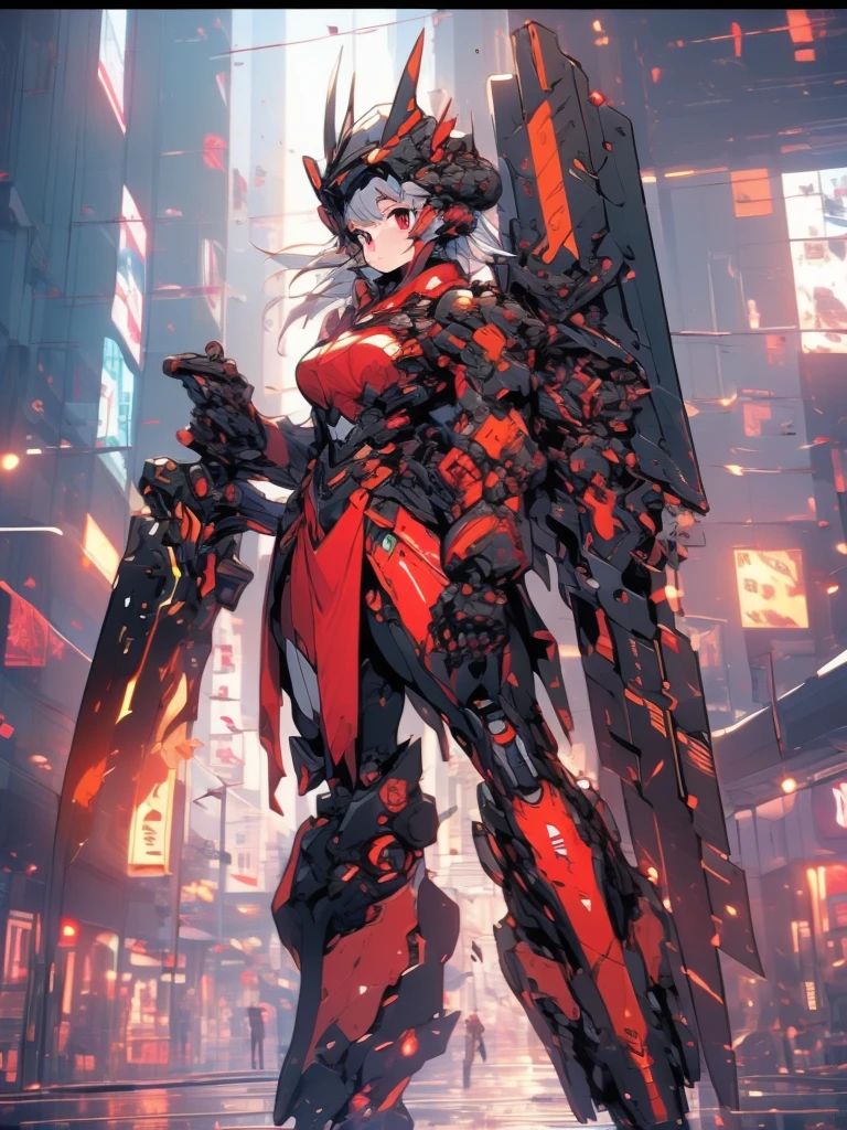 (((beautiful detailed)))(cute face:1.2)1girl, Dynamically swinging a giant mecha axe down on the head of a giant robot,(sharp lines:1.2)(clear line:1.2),(eye details:1.3)(thick border:1.4)line drawing, animation cel style((masterpiece, high quality, best quality))The background is a battlefield between robots and humans,dutch angle shot, tilted frame, skewed shot, wide shot, long shot, Debris, fire lines, night,matwaretech,scifi,cyberpunk,pixelated,malware glitch,,glyphtech, glyphs, hologram