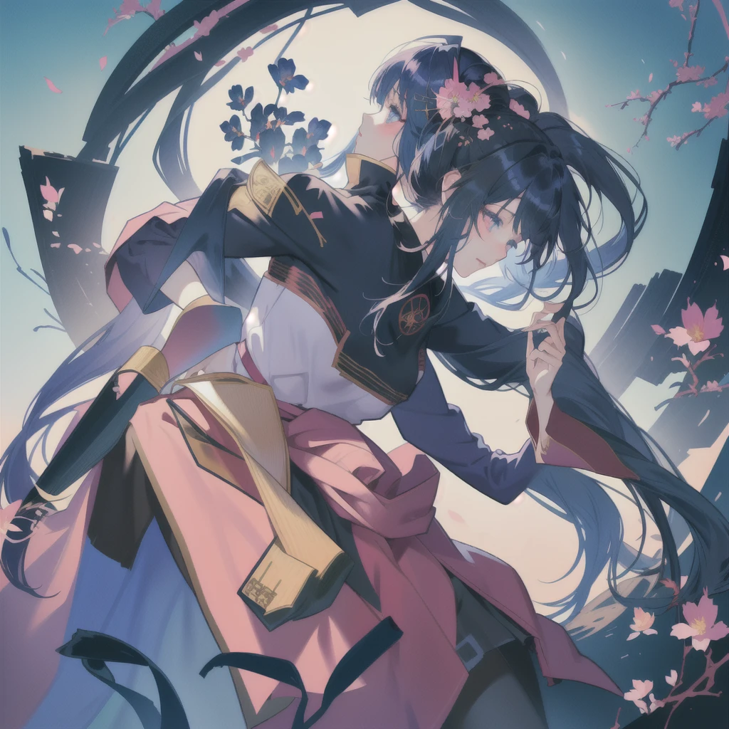 anime girl with long hair and a flower in her hair, guweiz, beautiful anime portrait, artwork in the style of guweiz, beautiful anime girl, beautiful anime, guweiz on pixiv artstation, portrait of an anime girl, profile of anime girl, portrait anime girl, guweiz on artstation pixiv, beautiful anime artwork