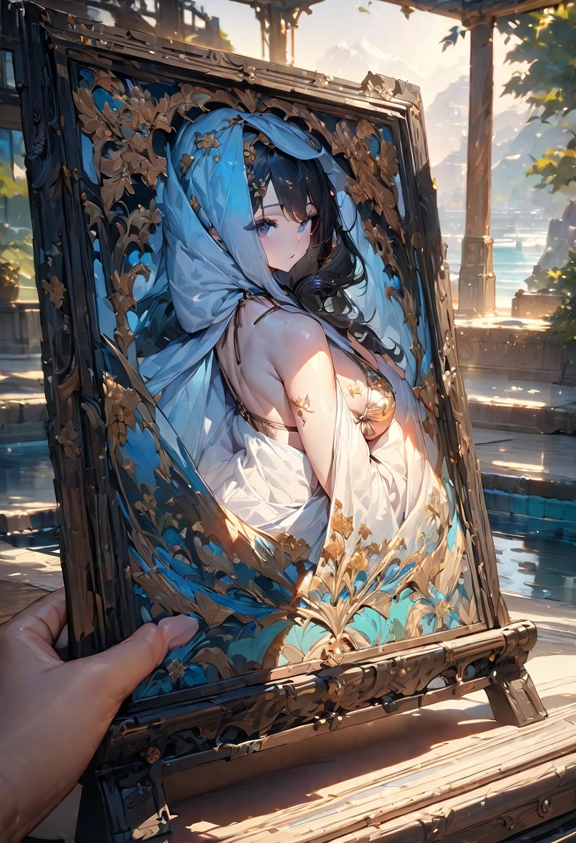 (((Very nice and beautiful)))、(((超High resolution)))、(masterpiece),(Highest quality),(Very detailed),(Best illustrations),(Best Shadow),Natural Light,(Detailed Background),(so beautiful)(masterpiece),(Highest quality),(Very detailed),(Best illustrations),(Best Shadow),(Detailed Background),(so beautiful), masterpiece, Highest quality, High resolution,,(masterpiece),super high quality, Super detailed,Perfect drawing,One girl,alone、(Wet)、(Clarity Metallic Pink Brazilian Bikini)、(Large Breasts)、(Long ponytail)、(Beautiful Eyes)、、(glamorous),(Correctly drawn limbs)、(Pose to sit by the pool at night)