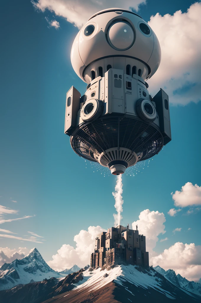 Create an AI image with the up theme